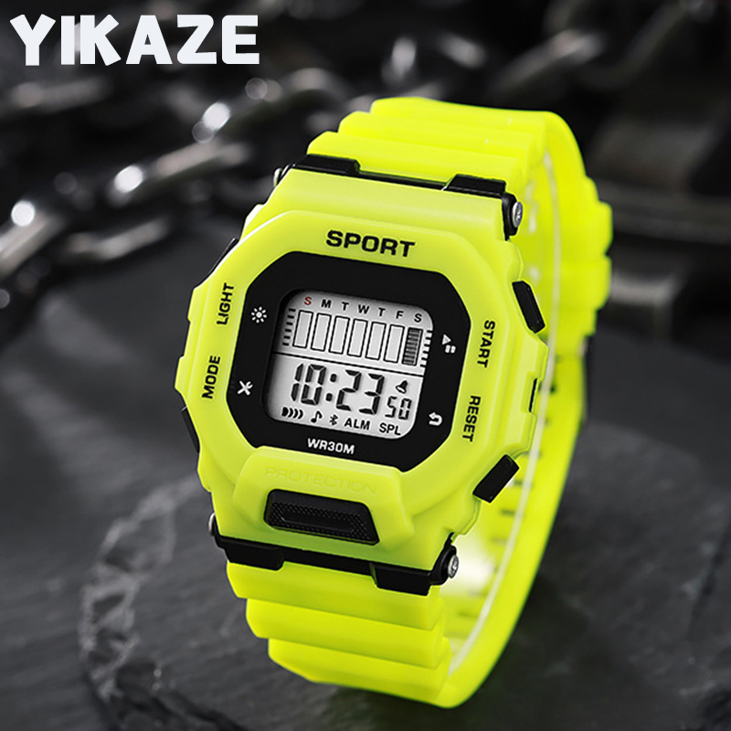 Outdoor Adventure Sports - YIKAZE Heren sporthorloge Waterdicht LED Digitale